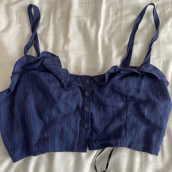 Forever21 blue crop top - Picture 3 of 3